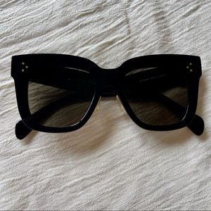 CELINE Square Sunglasses w/ Front & Side Studs